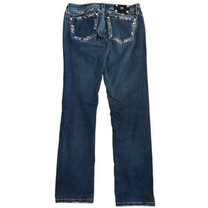 📌Miss Me Easy Skinny Jeans Women’s 29 Embellished Stretch Denim Medium Wash 30”